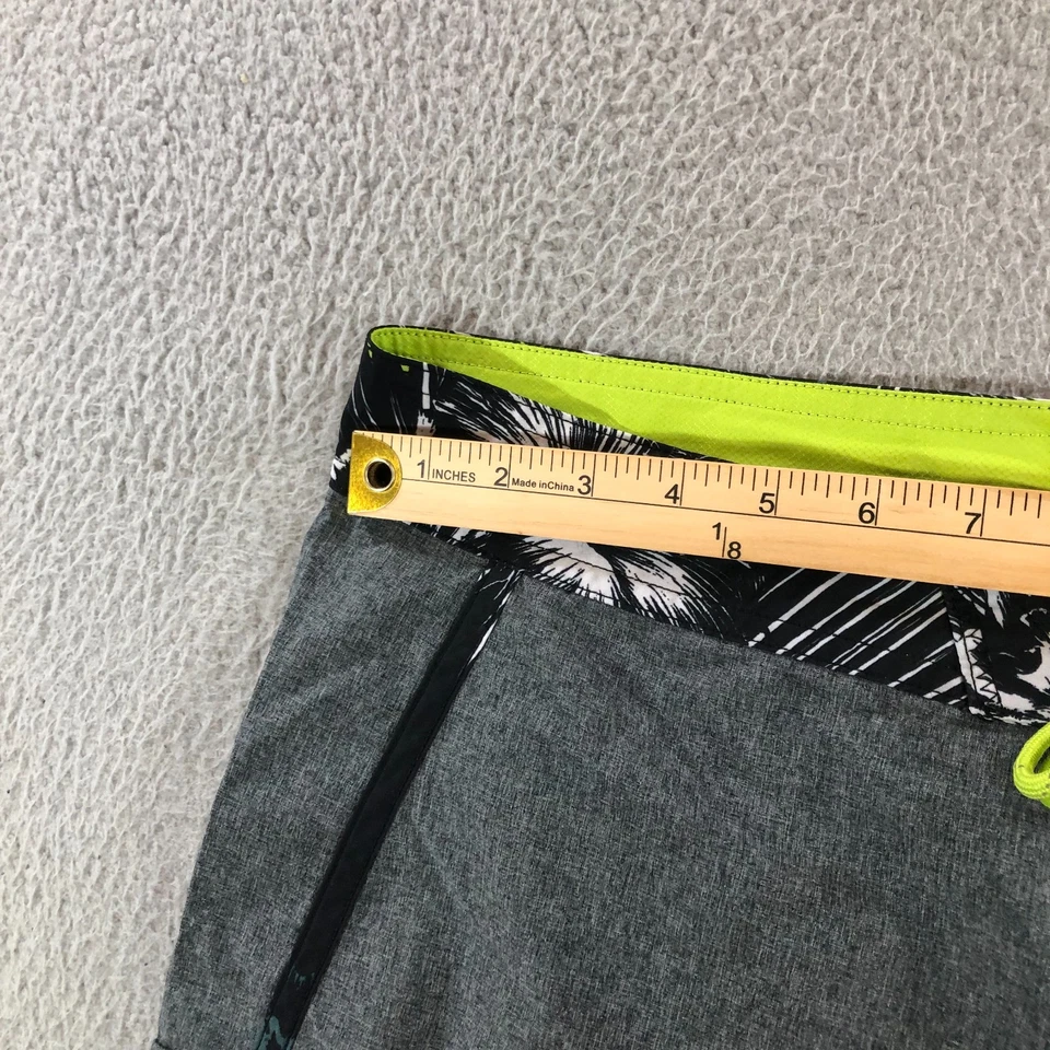 Bermuda de natação oakley masculina 40 cinza praia piscina verão logotipo - Imagem 2 de 4