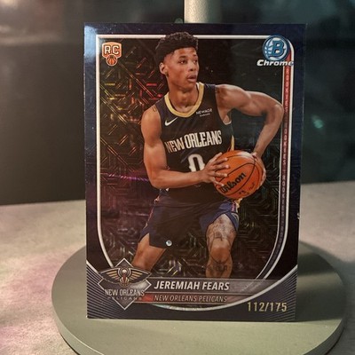 2025-26 Bowman Chrome Basketball Jeremiah Fears #BCV-7 Navy Mojo /175 RC