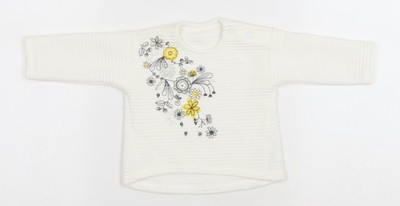 Pullover-Tanktop Baby UK Größe 0-3 Monate Muskatnussweiß