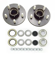 LIBRA Set of 2 Trailer Idler Hub Kits 5 on 4.5 for 1-1/16" Straight Spindle... 