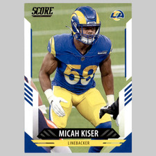 Micah Kiser #254 2021 Score Gold Los Angeles Rams Football Card NFL