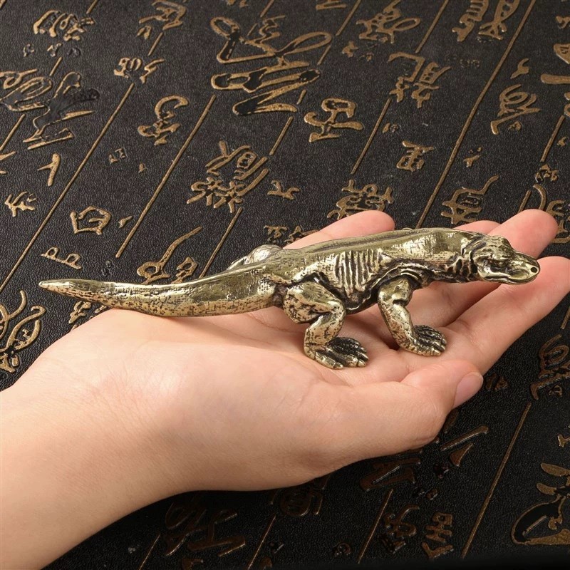 Komodo Dragon Animal Statue Small Sculpture Tabletop Figurine Decor Gifts