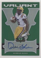 2018 Leaf Valiant Green /60 Derrius Guice #BA-DG1 Auto uk2