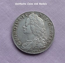 1746 KING GEORGE II HALFCROWN (LIMA) - High Grade Coin