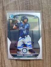 Gabriel Gonzalez Signed 2023 1st Bowman Chrome Baseball Card BCP-133 Twins