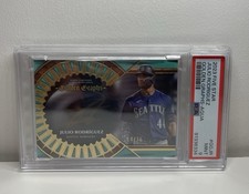 2023 Topps Five Star Julio Rodriguez Golden Graphs Gold Ink Auto Aqua /30 Psa 9