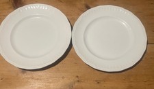 Zwei Vintage Swinnertons Luxor Pergament schlichte Teller 22 cm