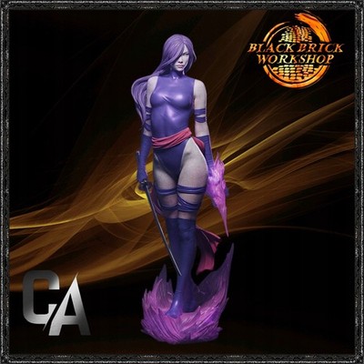 Psylocke CA3D UNPAINTED - 1/24 (75mm) Scale (SFW version) 3D Print