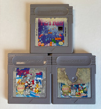 Lot of 3 Nintendo Game Boy Super Mario Land 2 Tetris Rough Shape Tested & Works!