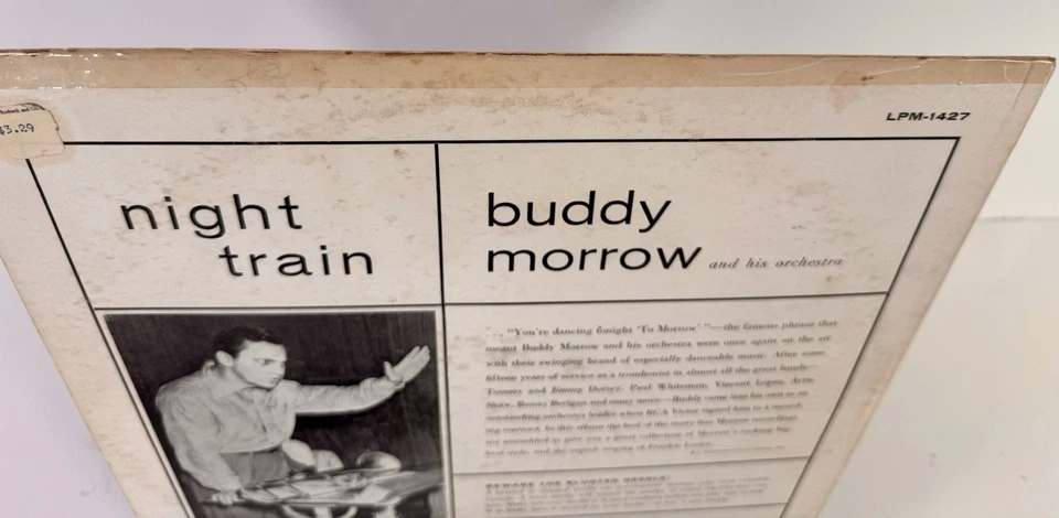 BUDDY MORROW Night Train 1957 Vinyl LP RCA Victor LPM-1427 - Image 4 of 4