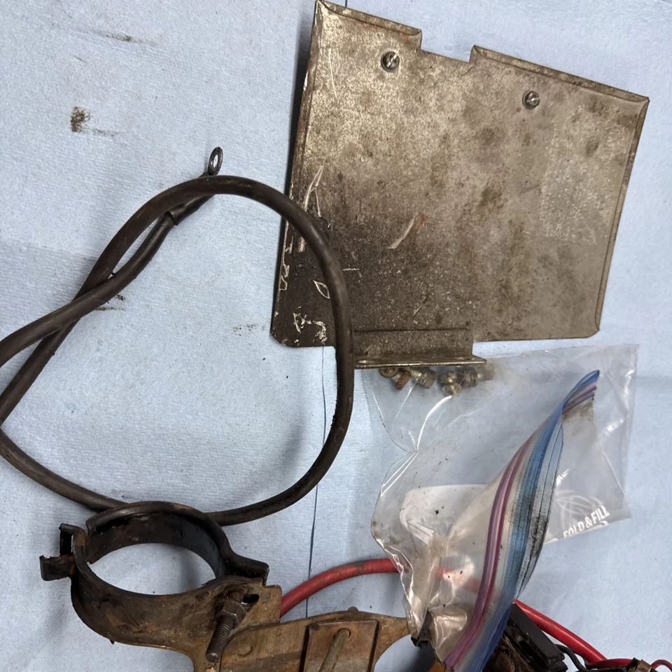 Bandeja de batería de moto de nieve Yamaha Phazer Pz480 Pz485 1984-1989 piezas de arranque E Foto 3 de 4