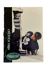 Excellent: Vintage 1992-93 PARKHURST Mike Foligno Toronto Maple Leafs Bilingual