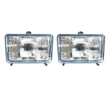 2x H4 Scheinwerfer Traktorlampe Fernlicht Abblendlicht E20 für Schlepper Deutz