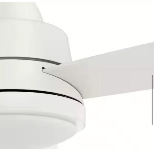 Caprice 52 in. Integrated LED Indoor Matte White Ceiling Fan with Light Kit - Picture 6 of 10