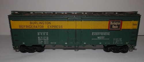 Frigorífico expreso Burlington BREX 67170 escala HO 40' Athearn con acopladores kadee (C) | Zustand: Used