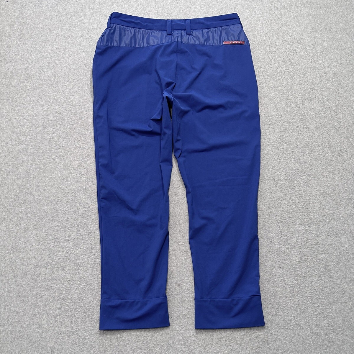 パンツ prada sport cotton nylon flare pant Prada side zip flare slacks