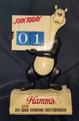 1970’s Hamm's ハムズ ベアー カレンダー Collectable Hamms beer calendar: Used: 16