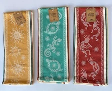 Cotton Kitchen Towel Set, Southwestern Petroglyph Designs