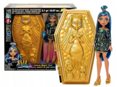 MONSTER HIGH DOLL Cleo De Nile GOLDEN GLAM CASE set with tattoos HNF72 - Bild 1 von 4