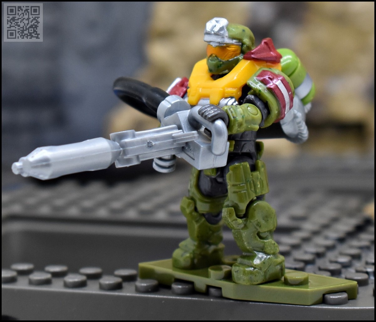 HALO MEGA BLOKS SPARTAN GRENADIER JORGE HELLBRINGER MINI FIGURE
