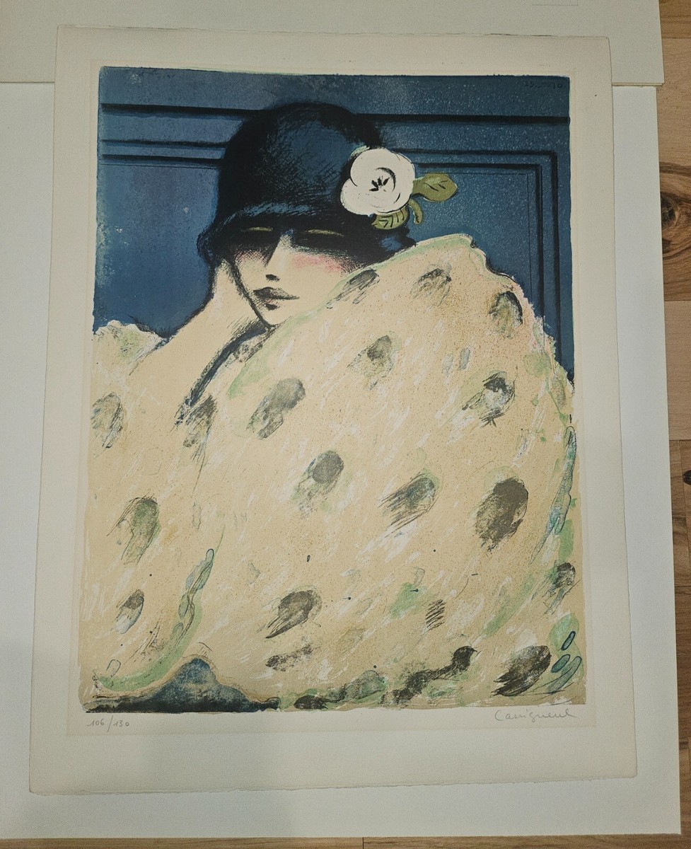 Jean Pierre Cassigneul Le Camelia 1970 original offset