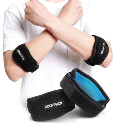 Bodyprox Elbow Brace 2 Pack for Tennis & Golfer'S Elbow Pain Relief
