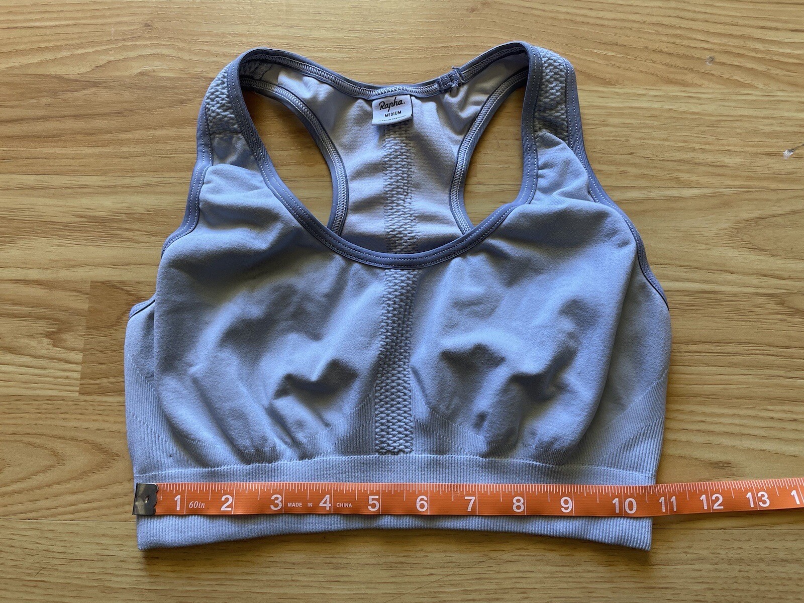 Rapha Light Support Racerback Bra Light Gray Medi… - image 3