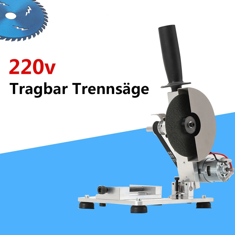 5" Portable Cut Off Saw Chop Saw Mini Table Saw For Wood Plastic Metal 220V - Image 2 of 4