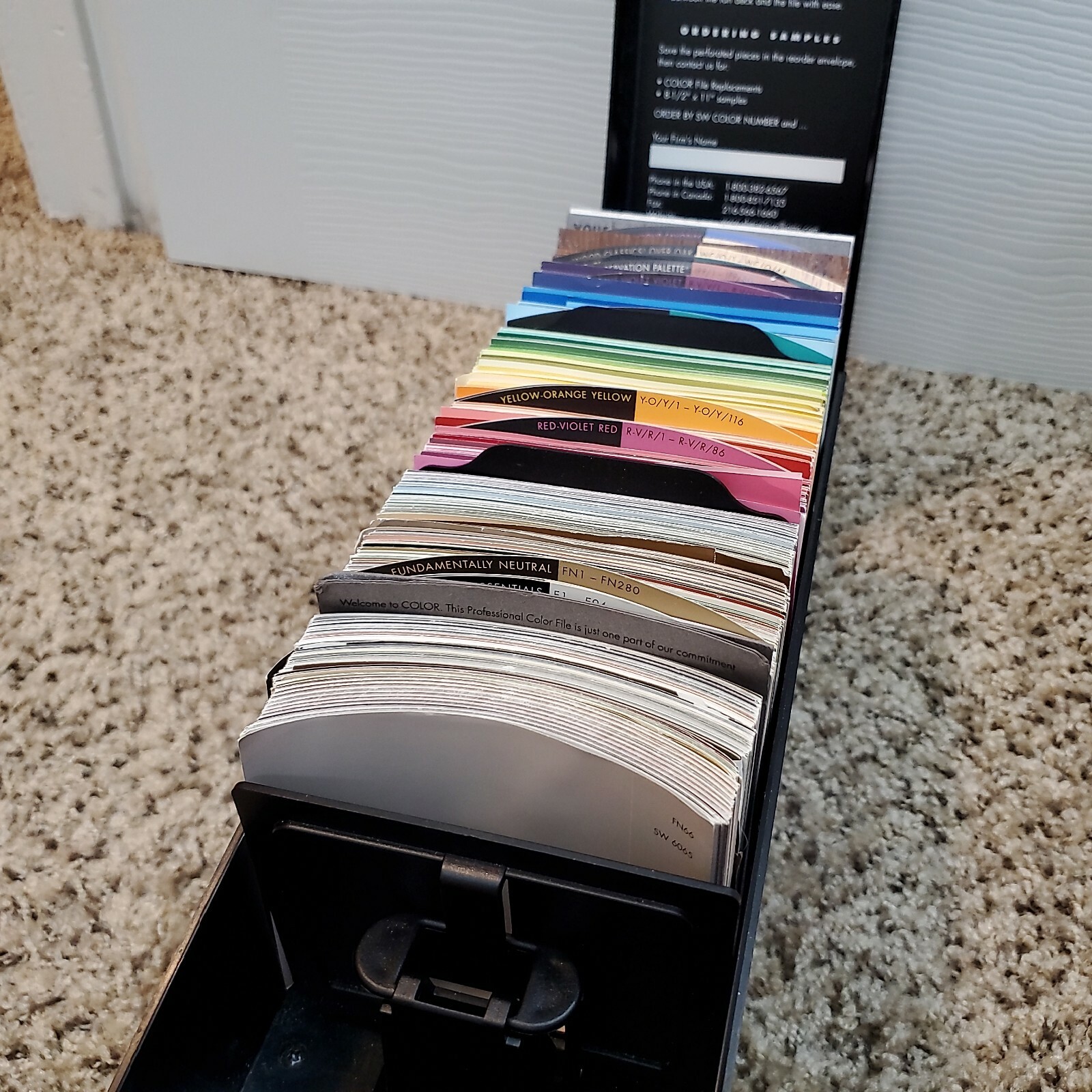 Sherwin Williams Color File Carrying Case with Color Samples eBay