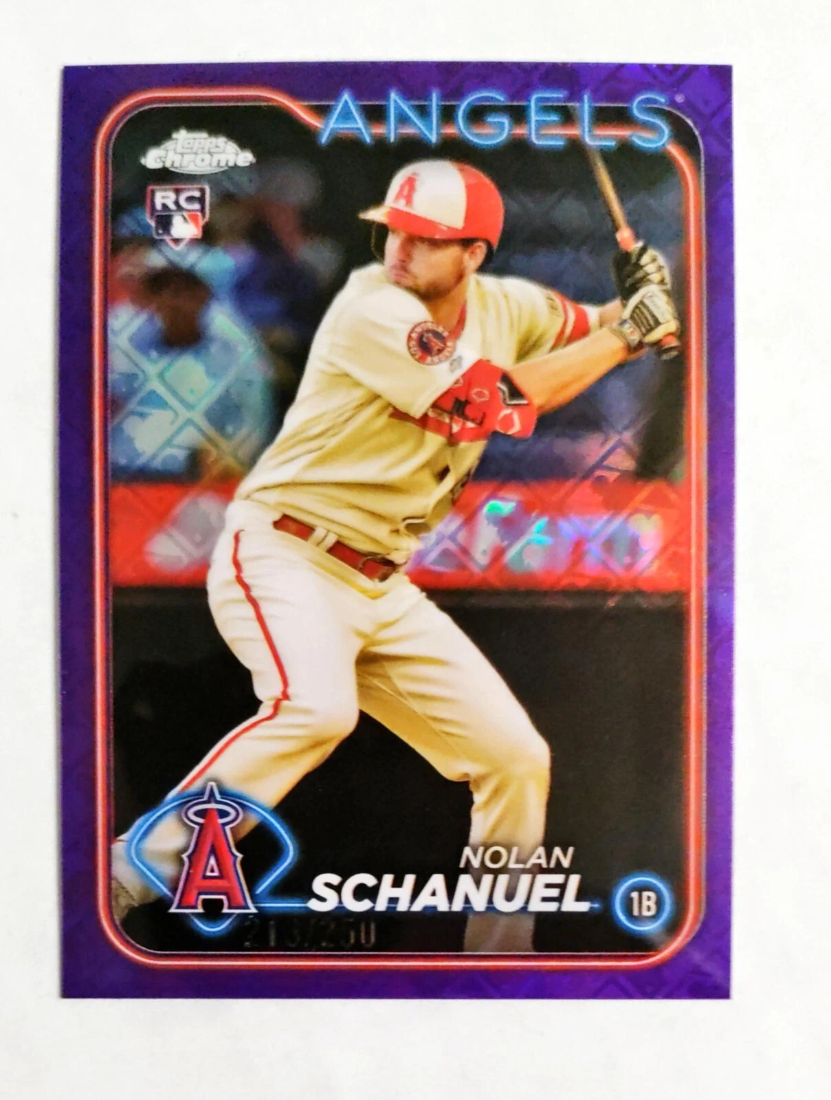 Nolan Schanuel 2024 Topps Chrome RC #274 Rookie PURPLE REFRACTOR 213/250 W5