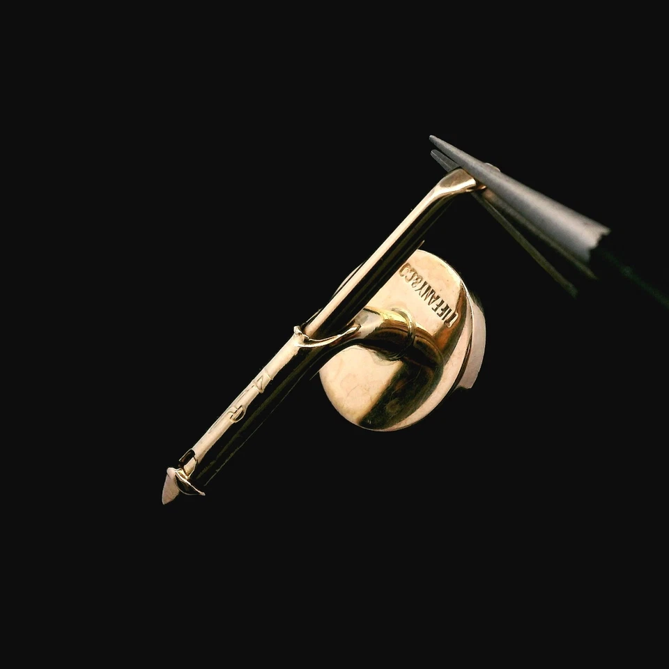 Круглые запонки из желтого золота 14 карат Tiffany & Co. — 4,36 г - Изображение 4 из 4