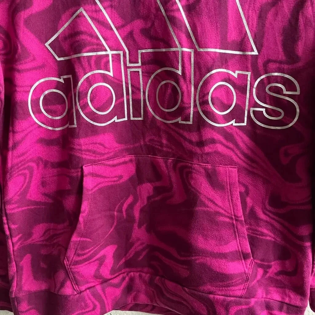 Mange belønning is NEW Adidas Youth Adidas Marble Print Fleece Hoodie Power Berry Size XL NWT  | eBay