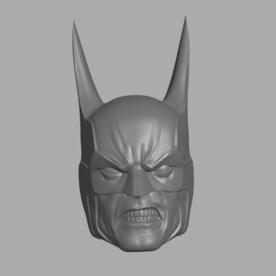 Absolute Batman v2 custom head for McFarlane DC Multiverse & other figures