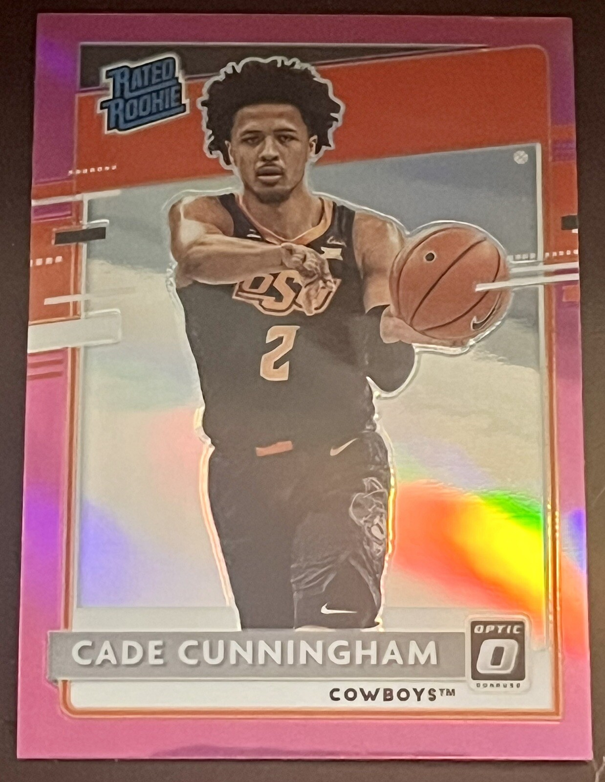 2021 Chronicles Donruss Optic Draft Picks Holo Prizm Cade Cunningham Rookie #201