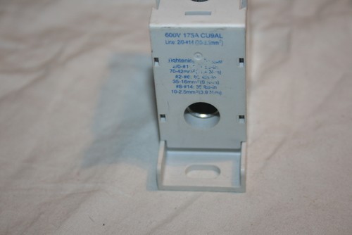 Bloque de distribución de energía Ferraz Shawmut FSPDB2A 600V 175A CU9AL - Imagen 4 de 4