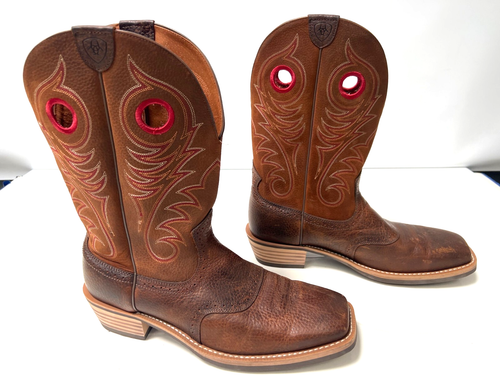 Ariat Men's Dark Brown Square Toe Cowboy Boots Size-15D