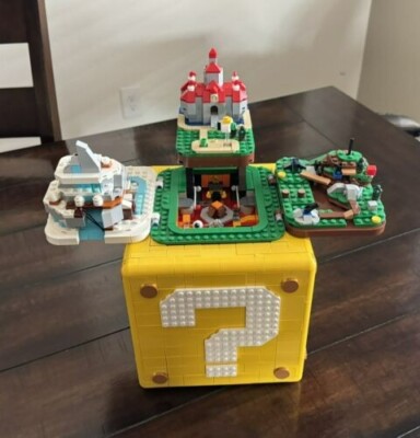 Mystery Block Mario 64 Question Block Lego Set Unbranded MOC