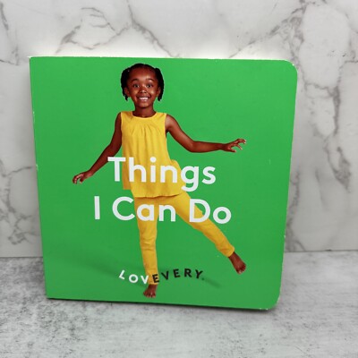 Lovevery Hard Book - Things I can do Montessori Learning Board Book