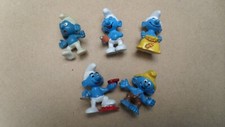 vintage Kinder Ancien 5 Schtroumpfs Peyo