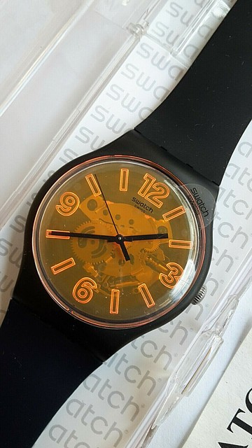 Swatch Orangeboost SUOB164 Orange Silicone Quartz Fashion Watch for sale  online | eBay