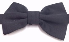  120 Ryan Seacrest Mens Solid Black Bowtie Suit Dress Classic Adjustable Bow Tie