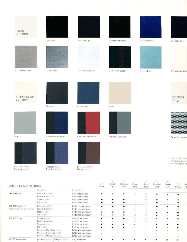 2003 Mercedes Benz CLK CLK320 CLK500 CLK55 AMG Original 36-page Brochure Catalog Foto 3 de 3