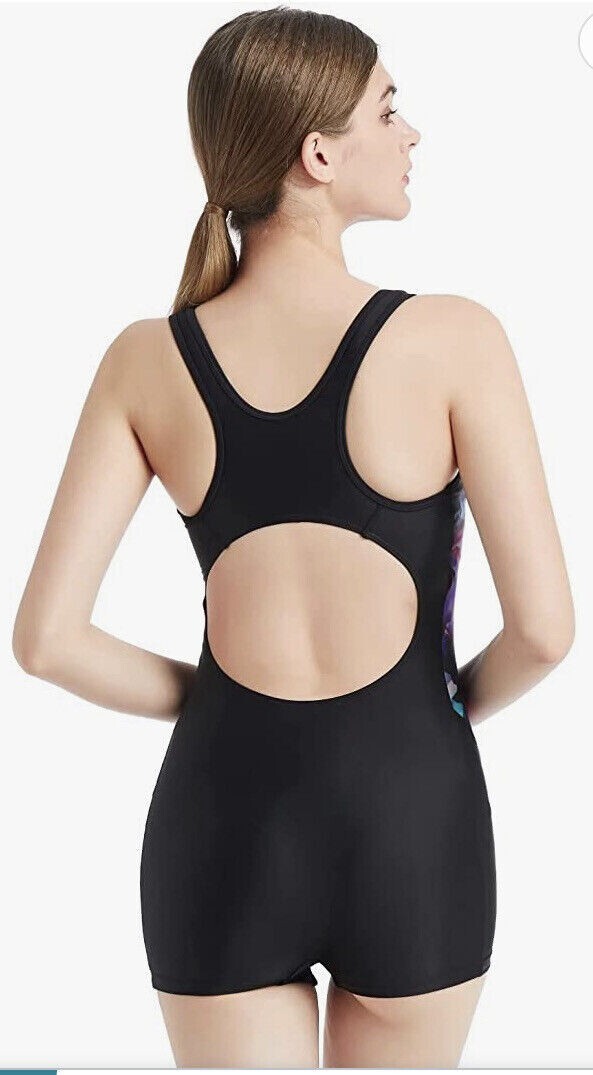 LULUWINGX Boyleg One Piece Swimsuit Sport Costume Modest Athletic eBay