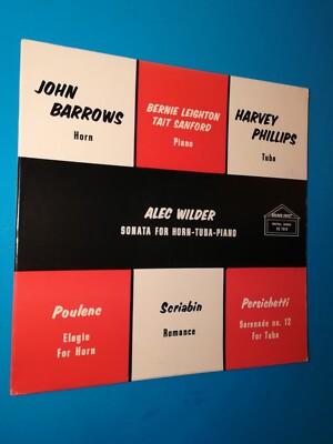 JOHN BARROWS / HARVEY PHILLIPS / ALEC WILDER/LP/SONATA K725