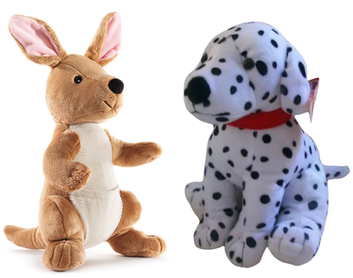 Kangaroo of Curious George & Dalmatian 2 Kohl's Plush Set Stuffed