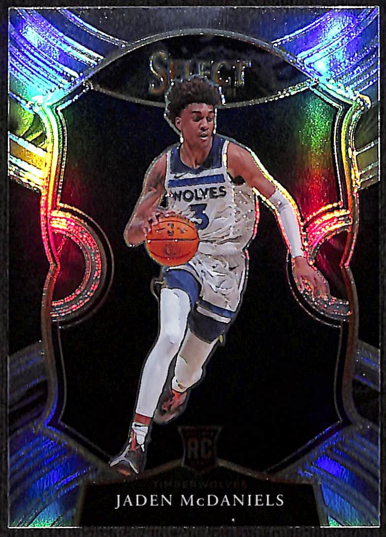 2020 Panini Select JADEN McDANIELS Timberwolves Concourse Silver Prizm