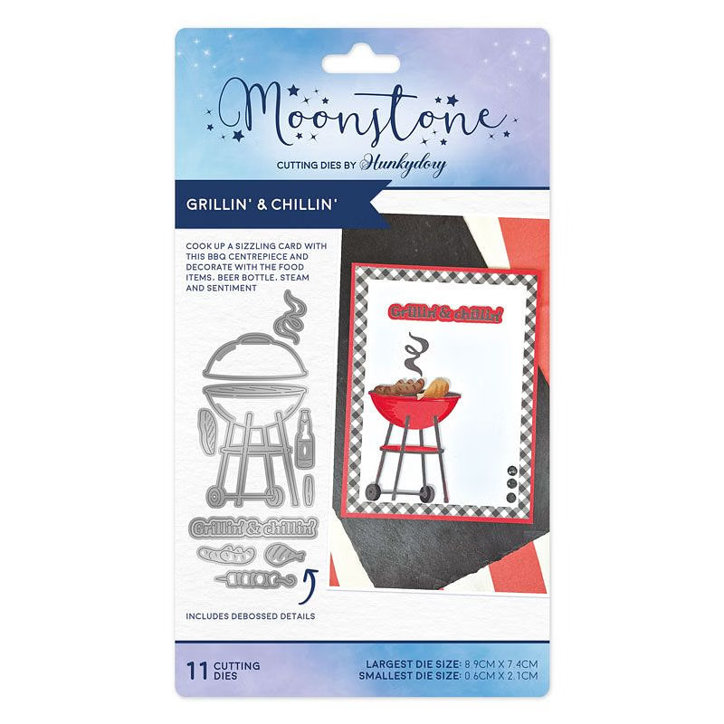 Hunkydory Moonstone - GRILLIN' & CHILLIN' BBQ Die Set - MSTONE1008