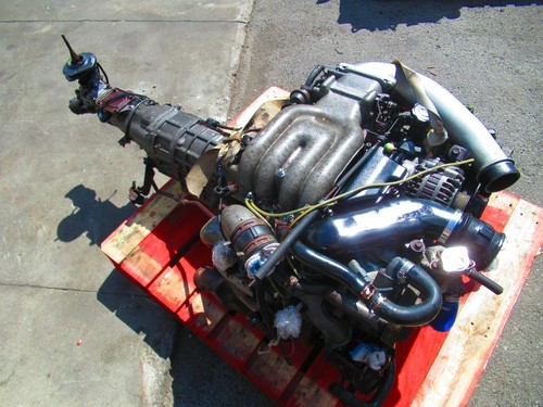 Jdm Mazda Rx7 Fd3s Twin Turbo Motor 5 Velocidades De Transmision Mt Jdm 13b Tt 13btt Ebay