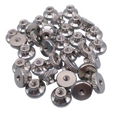 US Stock 10pcs M3 x 0.5mm Stainless Steel Knurled Thumb Nut Right Hand Thread