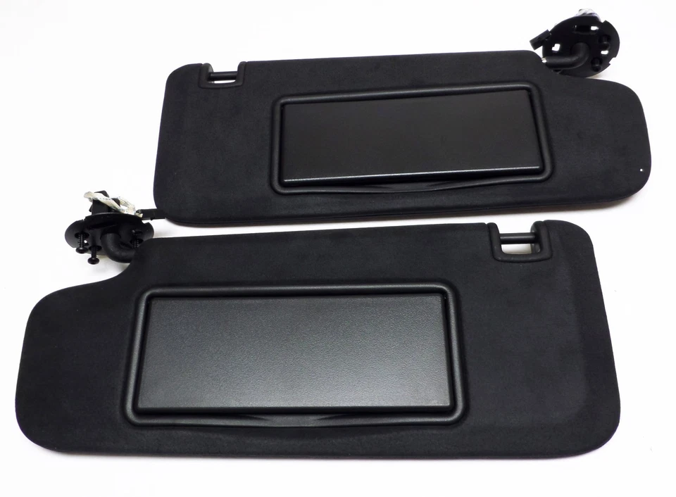 Parasol Negro Gamuza con Espejo Iluminado Barra Ajustable Malibu LaCrosse Verano Foto 2 de 4